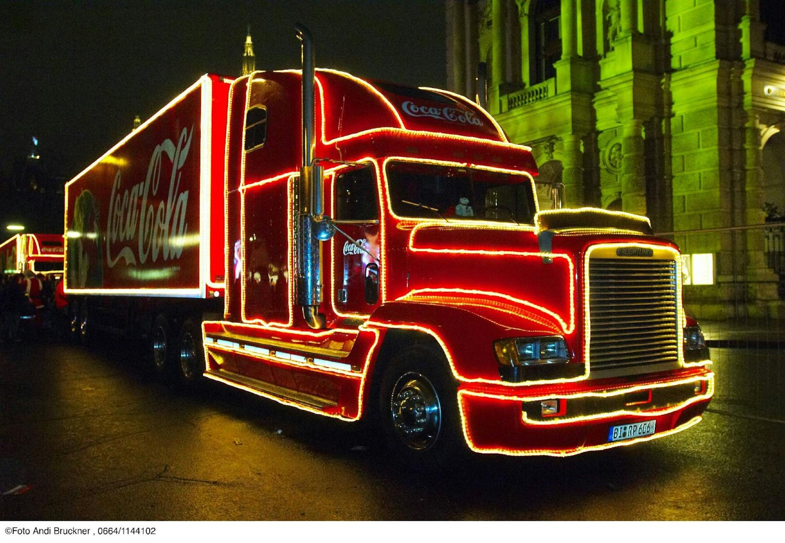 Keine Energiekrise! Hier leuchtet der Coca-Cola Truck