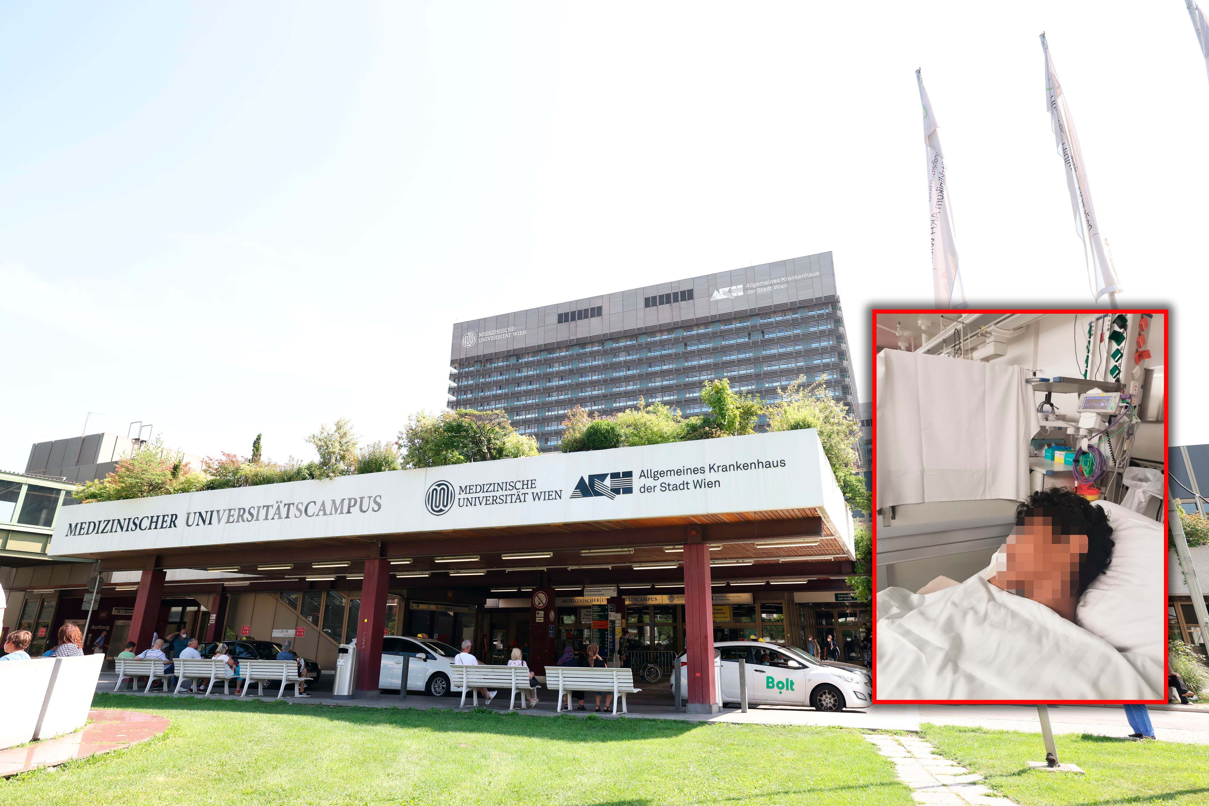 Mika musste im Wiener AKH behandelt werden.