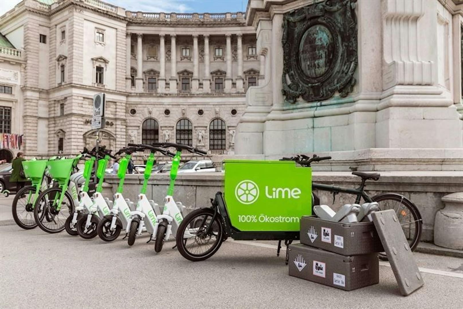 Ab sofort operiert Lime in Wien CO2-neutral.