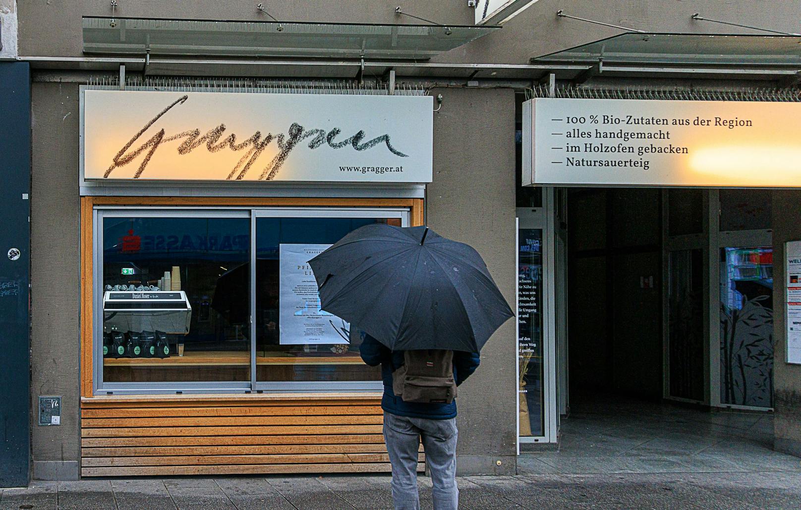 Die Holzofenbäckerei Gragger hat vor wenigen Tagen an der Linzer Landstraße geschlossen.