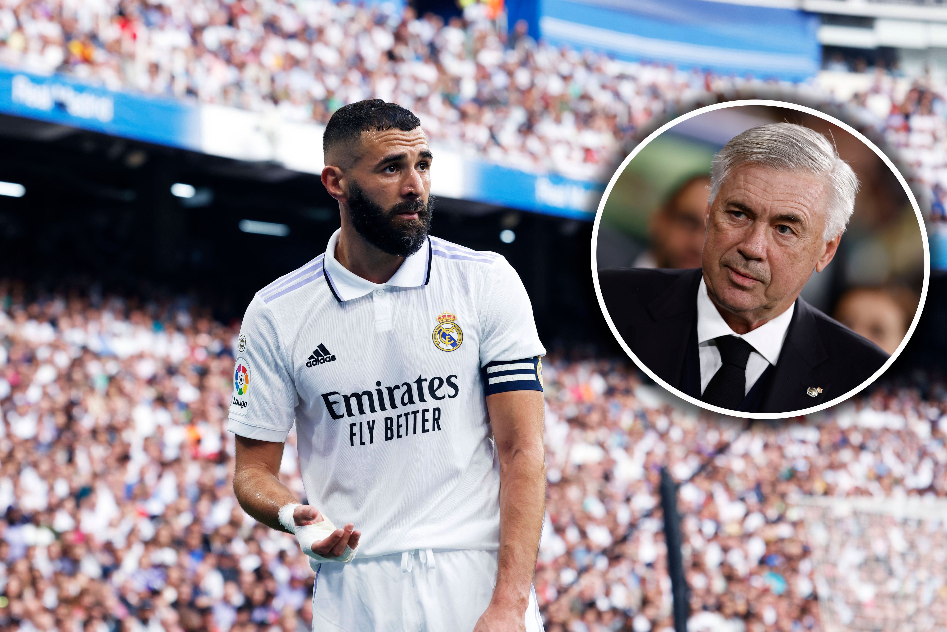 Real-Coach Ancelotti nimmt Superstar Benzema in Schutz. 