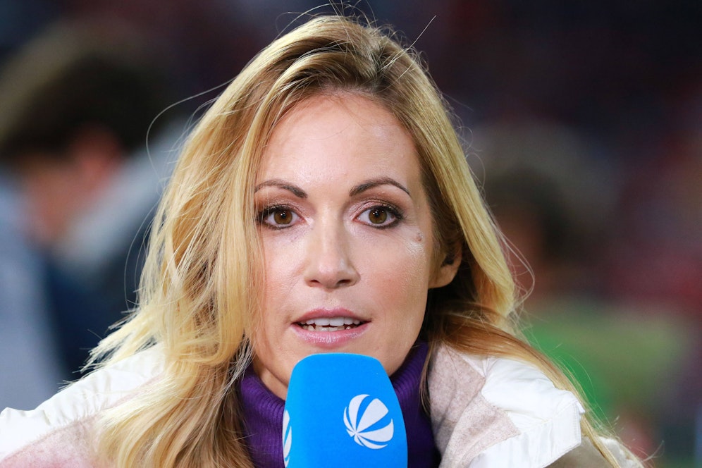 Andrea Kaiser wurde mit einem Ball an der Stirn getroffen. 