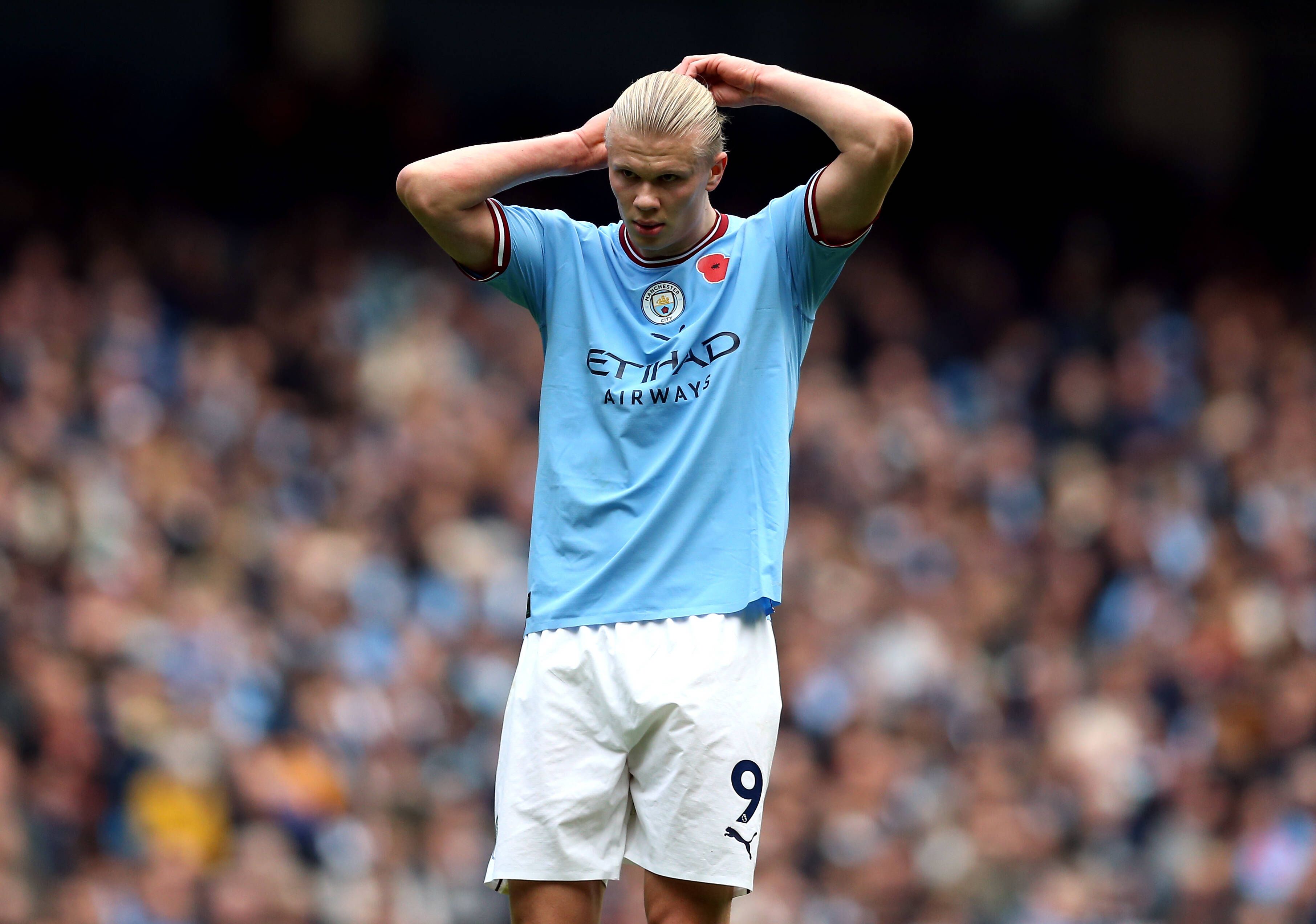 Erling Haaland blieb gegen Brentford ohne Treffer.