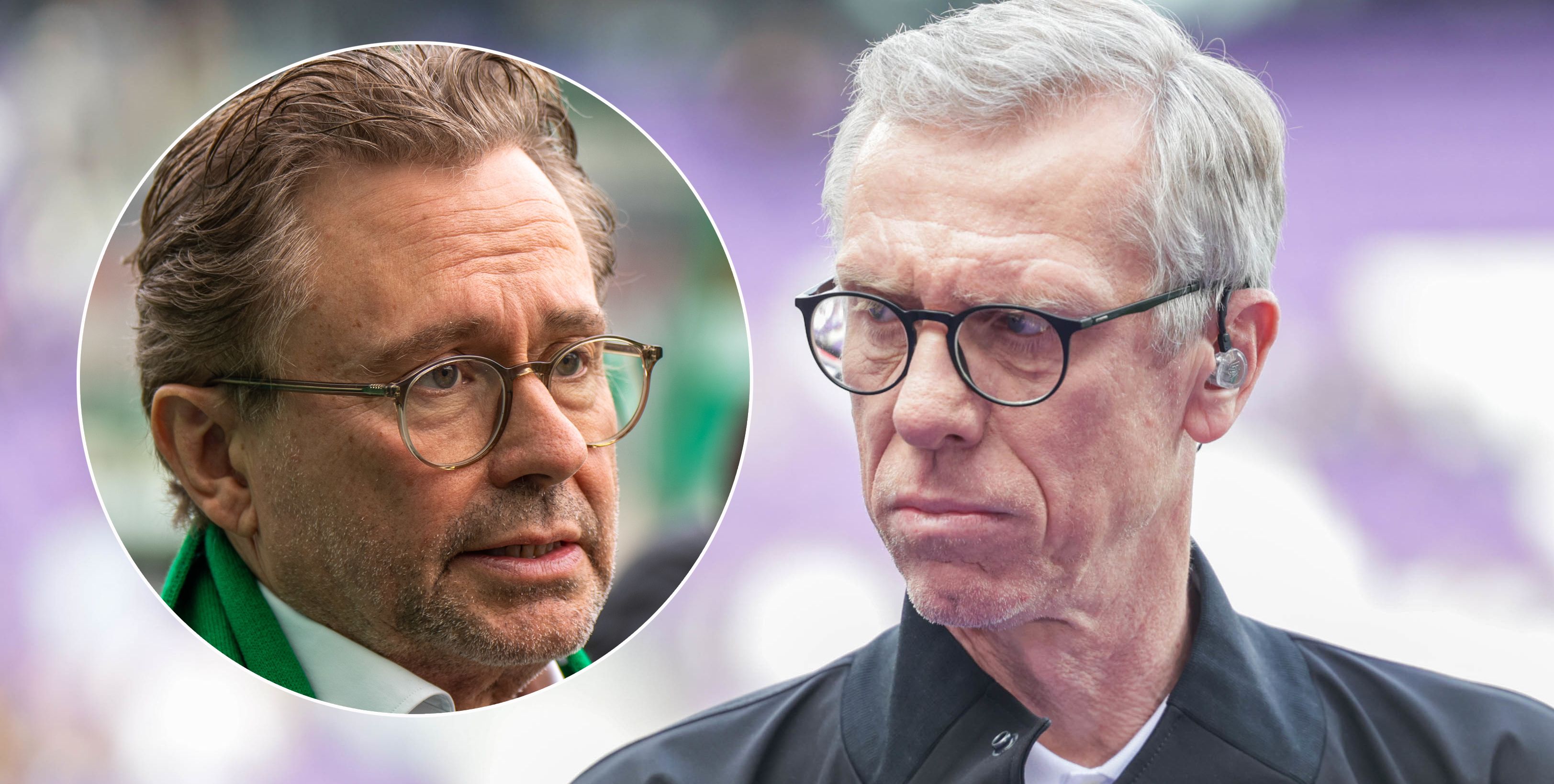 Peter Stöger (r.) rügt Alexander Wrabetz