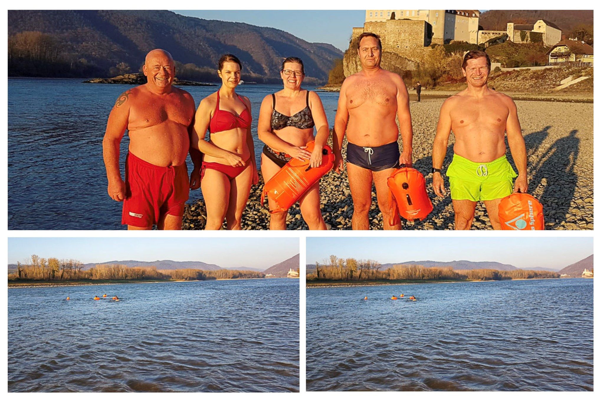 Schwimmtrainer Gerhard Schuberth (li.) bereitet seine Schwimmer auf die 