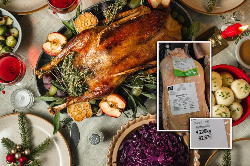 Beim Martinigansl in einem Supermarkt fühlte sich ein <em>