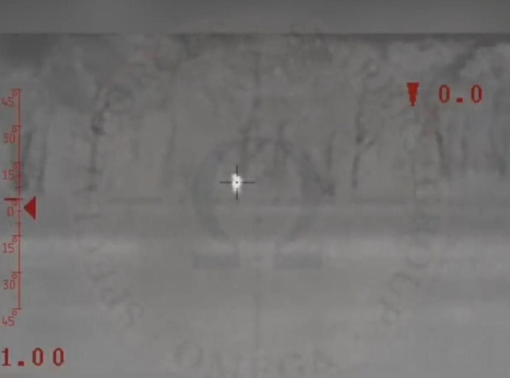 Hier soll der ukrainische Scharfschütze seinen Gegner ins Visier nehmen.