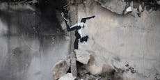 Streetart-Künstler Banksy verewigt sich in der Ukraine