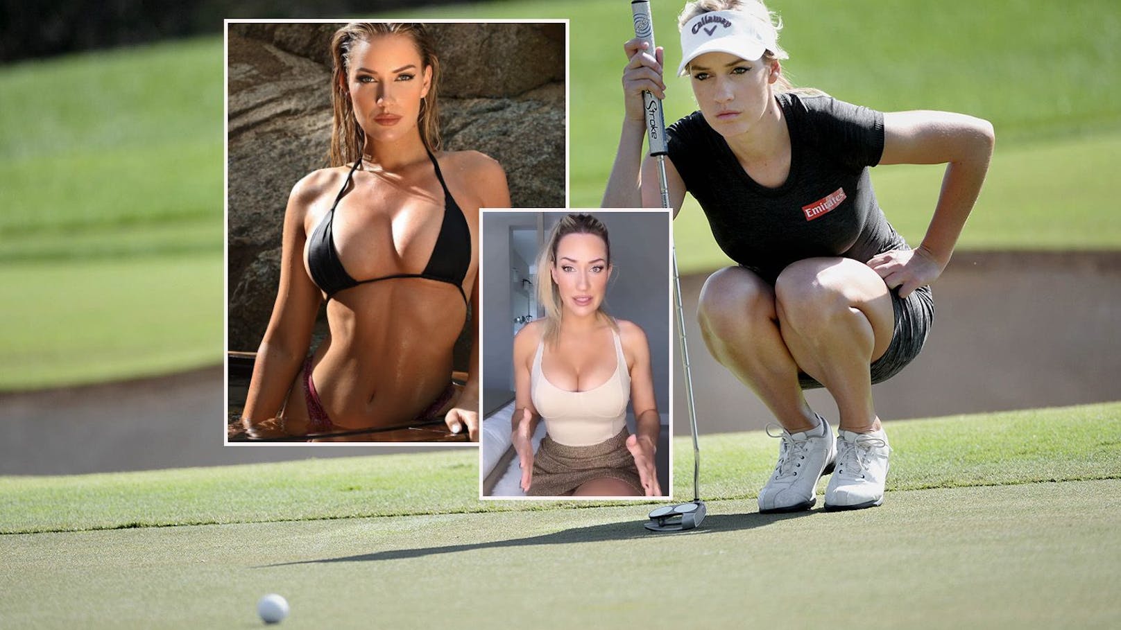 Nippel-Piercing? Golf-Beauty packt über ihre Brüste aus