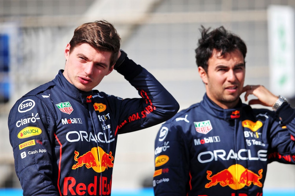 Max Verstappen und Checo Perez
