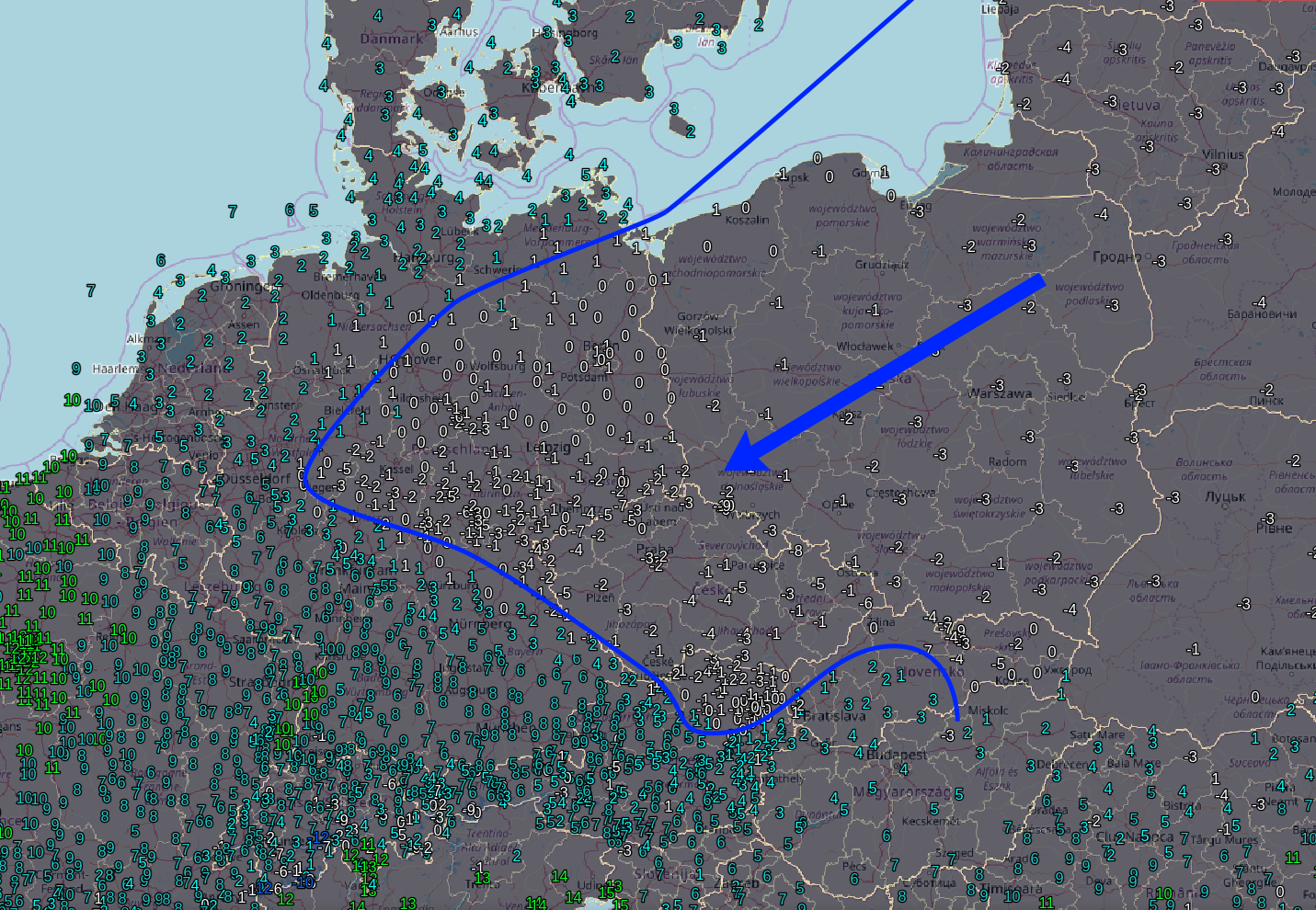 Die Kälte-Keule sorgt für einen Temperatursturz.