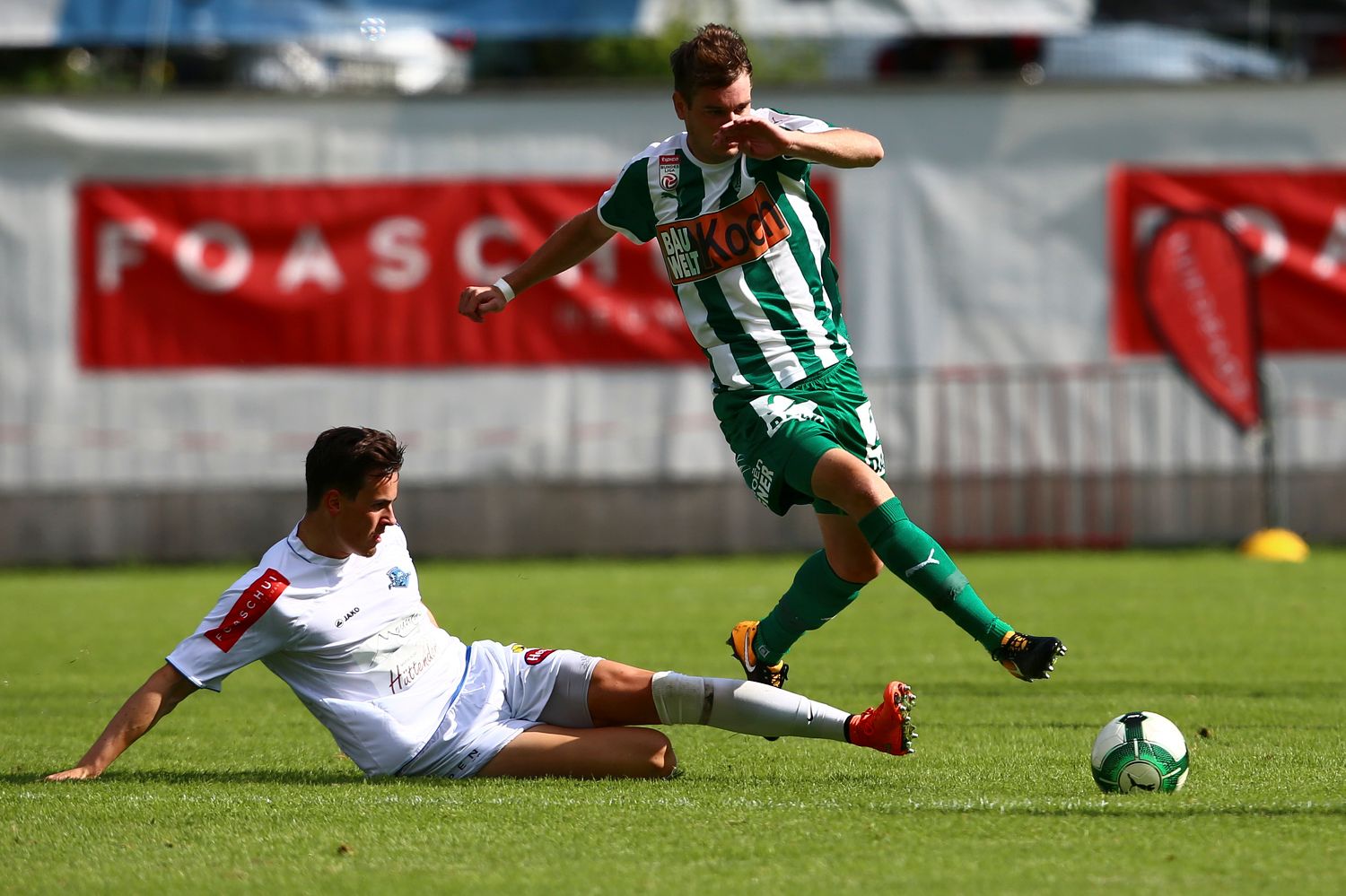 Mario Keil, hier im Cup-Duell des SV Saalfelden gegen Mattersburg im Jahr 2017, hat den Kampf gegen den Krebs verloren. 