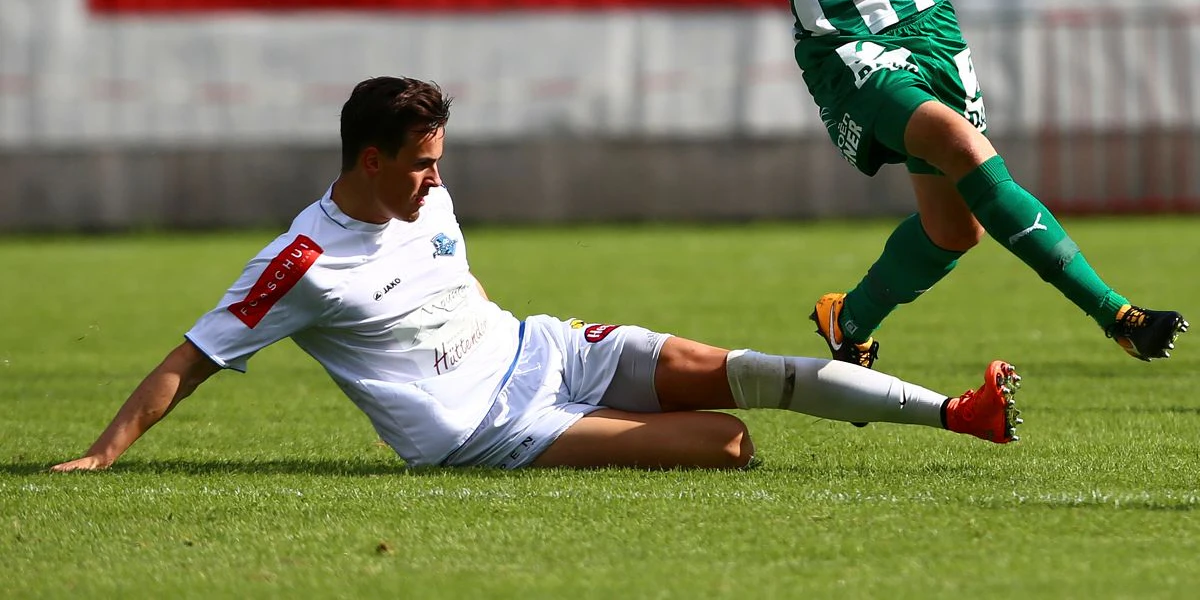 Mario Keil, hier im Cup-Duell des SV Saalfelden gegen Mattersburg im Jahr 2017, hat den Kampf gegen den Krebs verloren. 