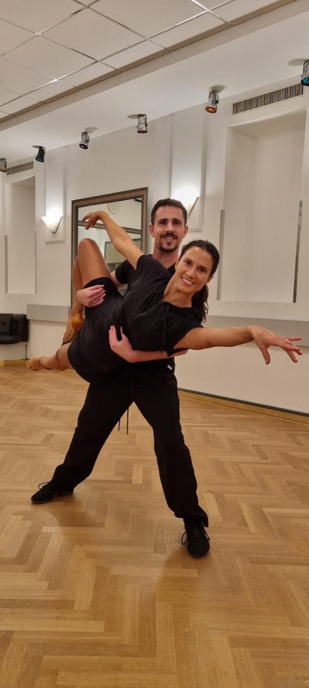 Kristina Worseg mit ihrem Tanzpartner Peppe Incatasciato