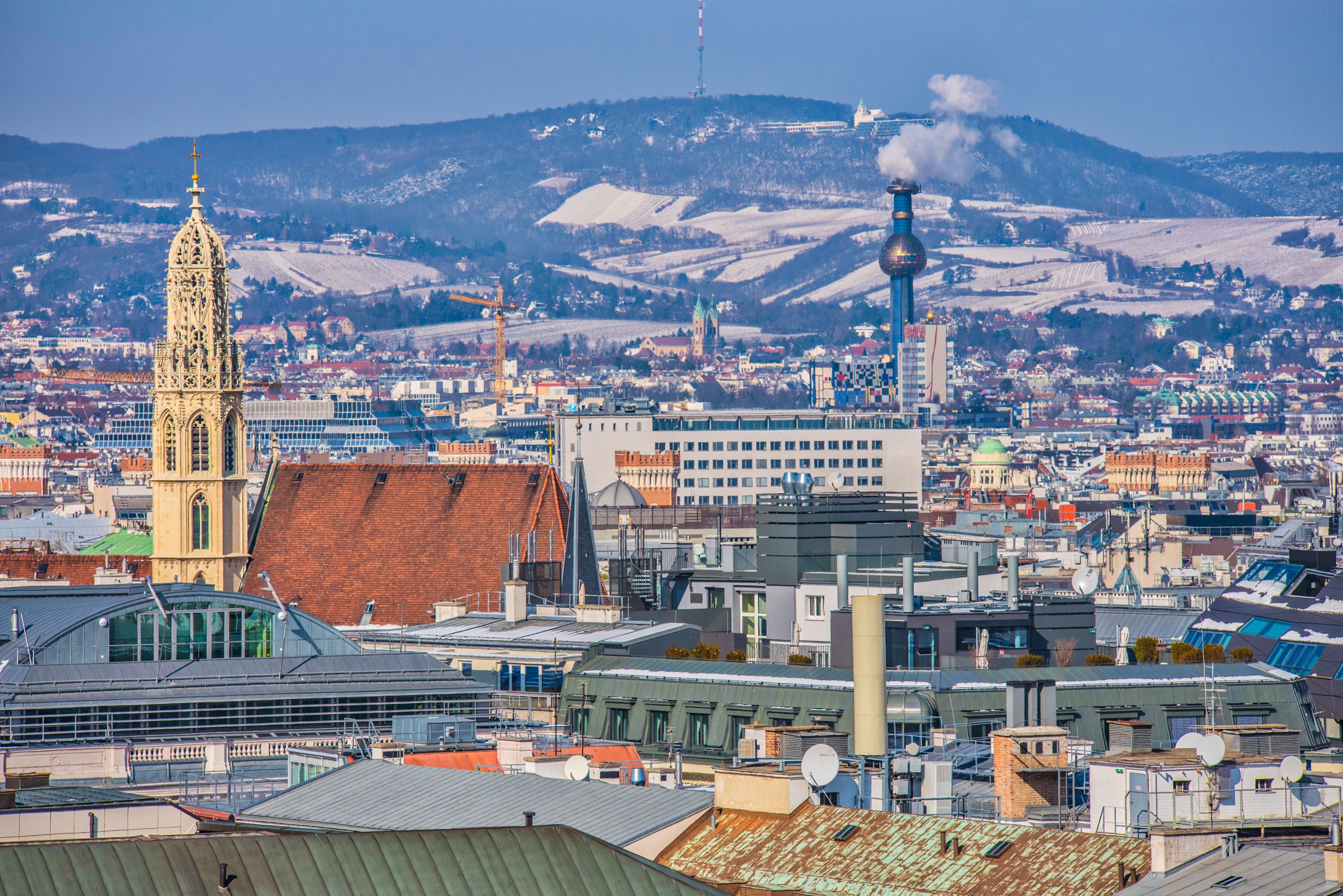 Schnee in Wien. Symbolbild