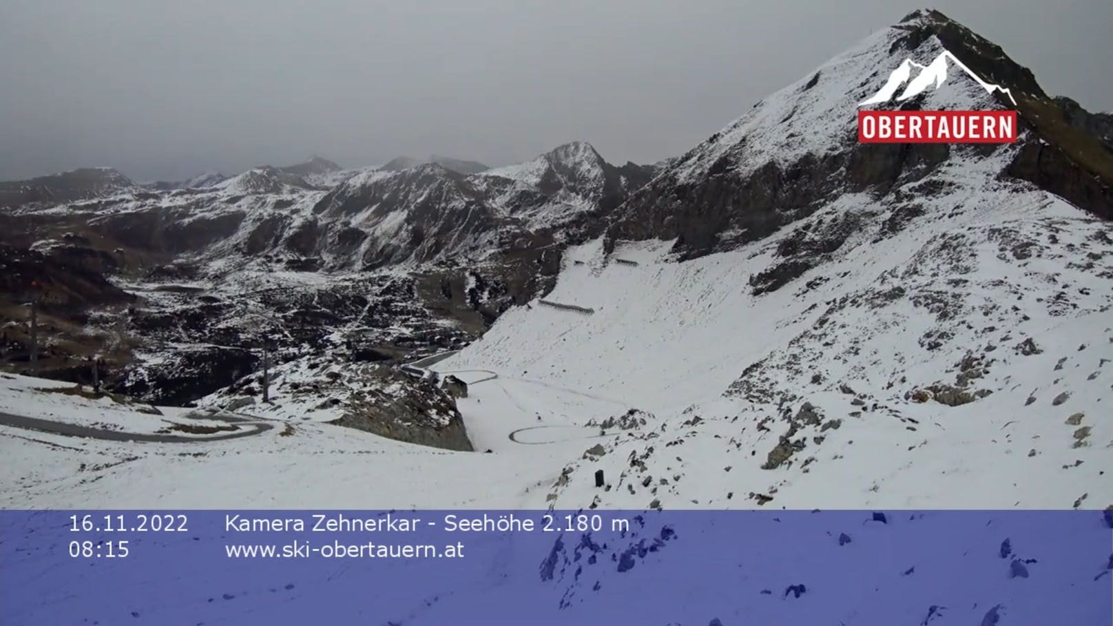 Die Schnee-Situation in der Skiregion Obertauern am 16. November 2022.