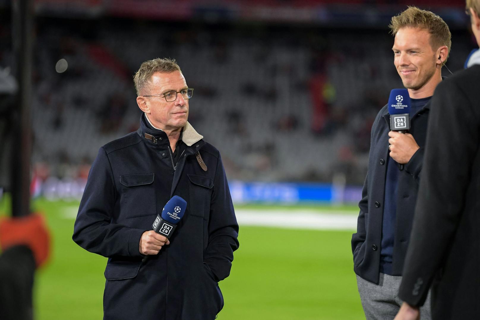ÖFB-Teamchef Ralf Rangnick und Bayern-Trainer Julian Nagelsmann.