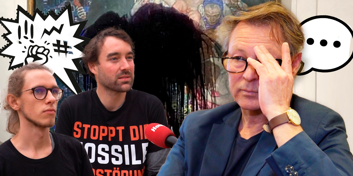 "Heute" sprach direkt nach der Klimt-Attacke mit den Klima-Klebern und dem Museumsdirektor.