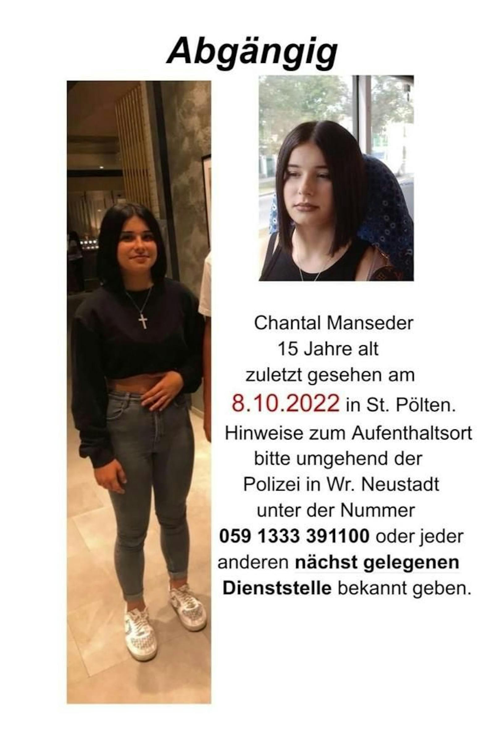 Chantal (15) vermisst