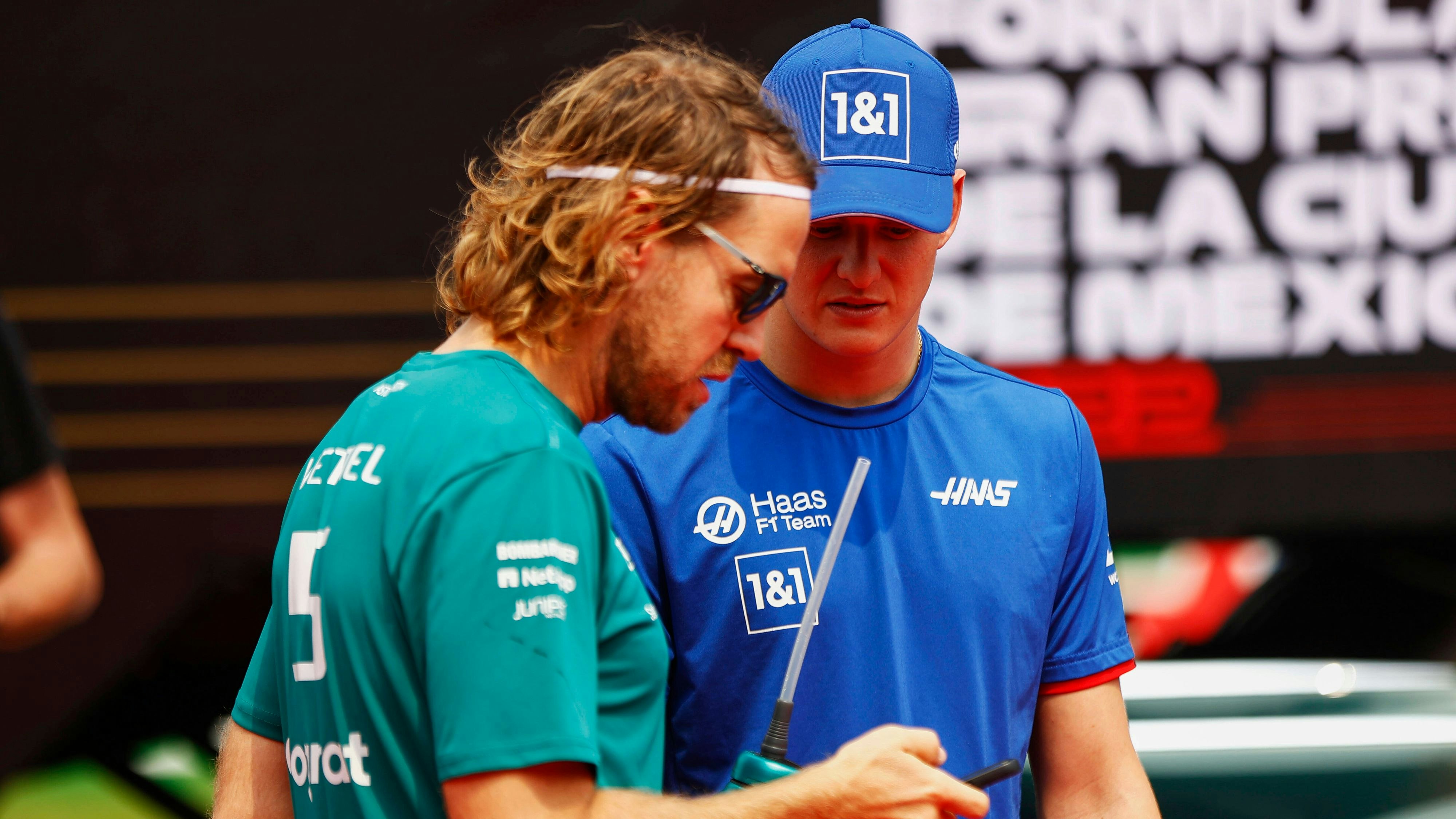 Sebastian Vettel und Mick Schumacher.