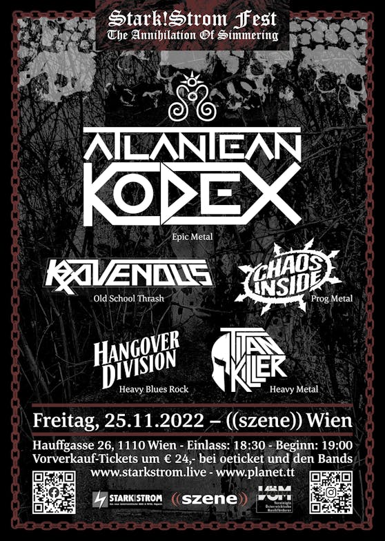 Simmering goe's Metal! Das Stark!Strom Magazin lädt in die Szene zu einem großen Fest! Es warten Live-Acts vom Feinsten.
