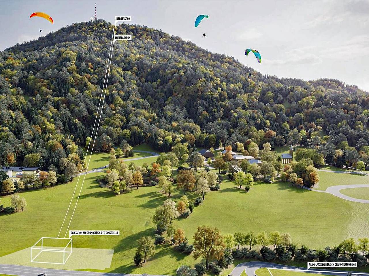 So soll die neue Gaisbergbahn aussehen.