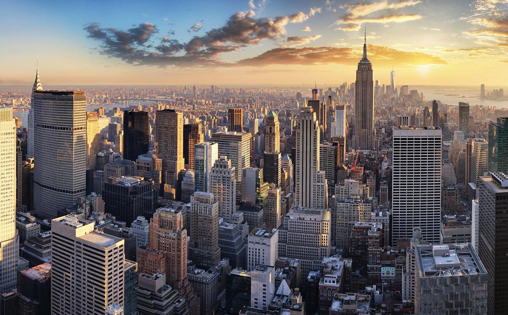 <strong>Platz 1:</strong> New York erreicht mit 107 Milliardären und Milliardärinnen Platz eins.