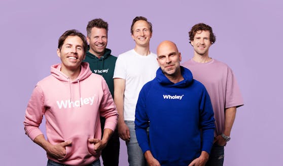 Team Wholey: Gründer Alexander Stahr, Philipp Stahr, Casimir von Carmer, Alexander Carsten