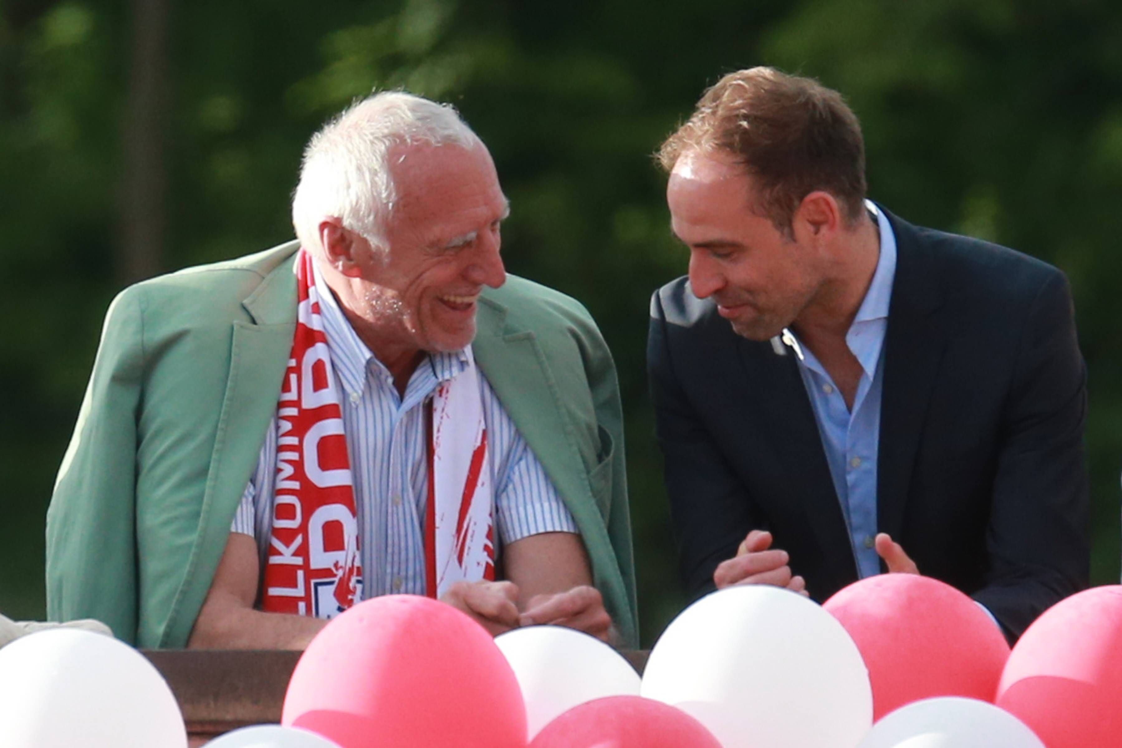 Dietrich Mateschitz und Oliver Mintzlaff.