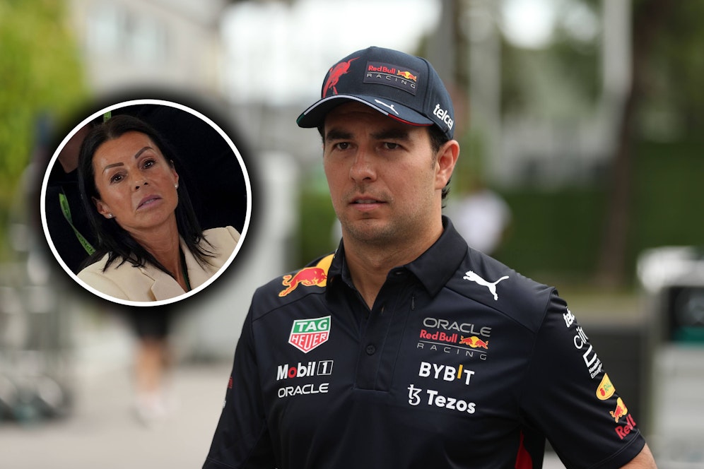 Sophie Kumpen schießt gegen Sergio Perez.