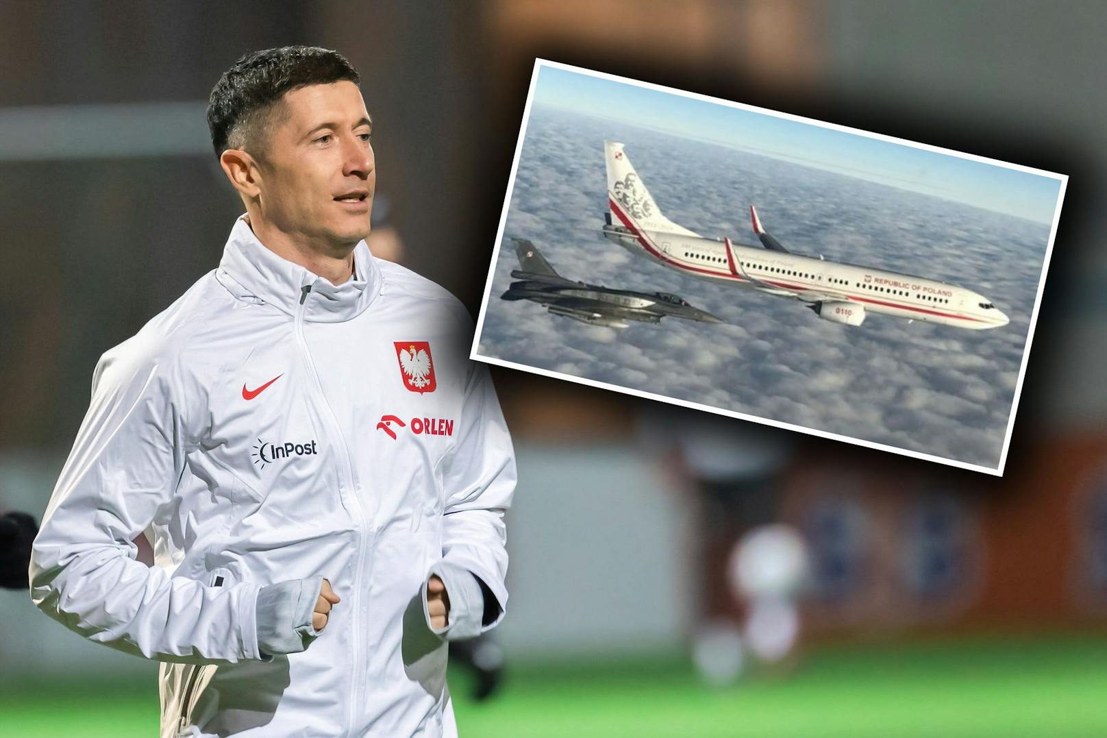 Kampfjets begleiten Polen-Team bei Abreise nach Katar
