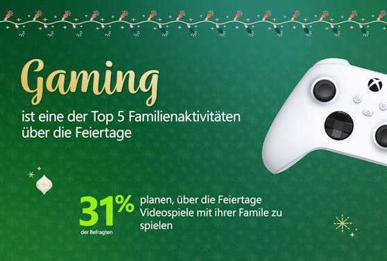 Xbox-Umfrage zeigt: Familien möchten an den Feiertagen gemeinsam spielen.