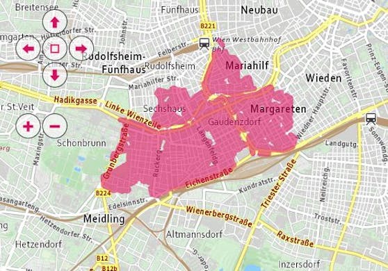 Blackout in Wien am 18. November: der 5., 6., 7., 12., 13. und 15. Bezirk waren betroffen.
