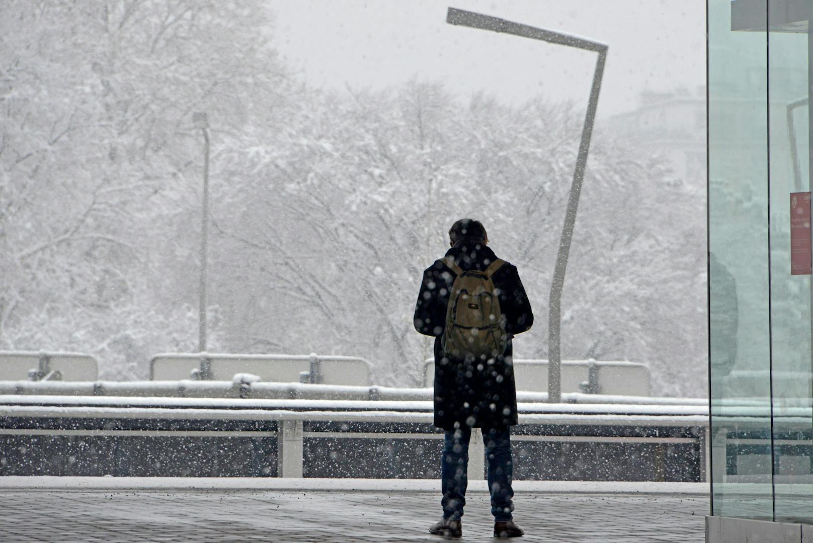 Wintereinbruch in Wien. 2021 fiel der erste Schnee am 9. Dezember. Archivbild