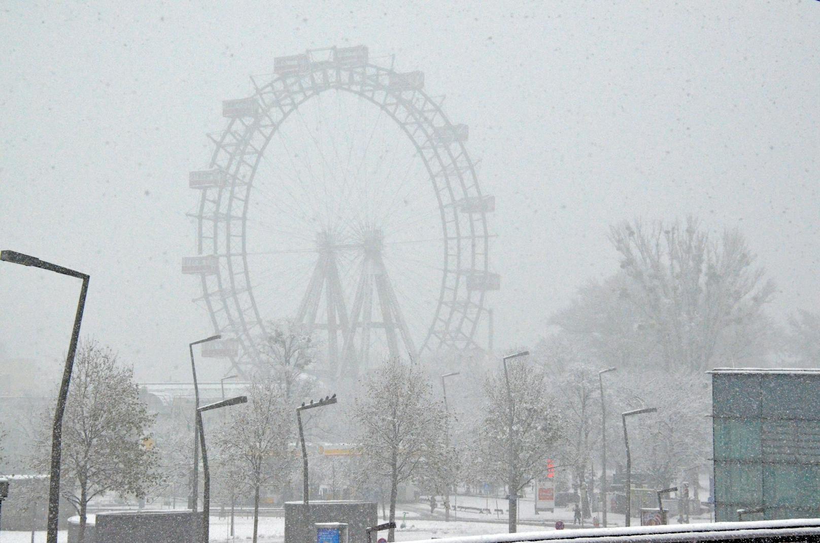 Wintereinbruch: der erste Schnee in Wien fiel 2021 erst Anfang Dezember. Archivbild