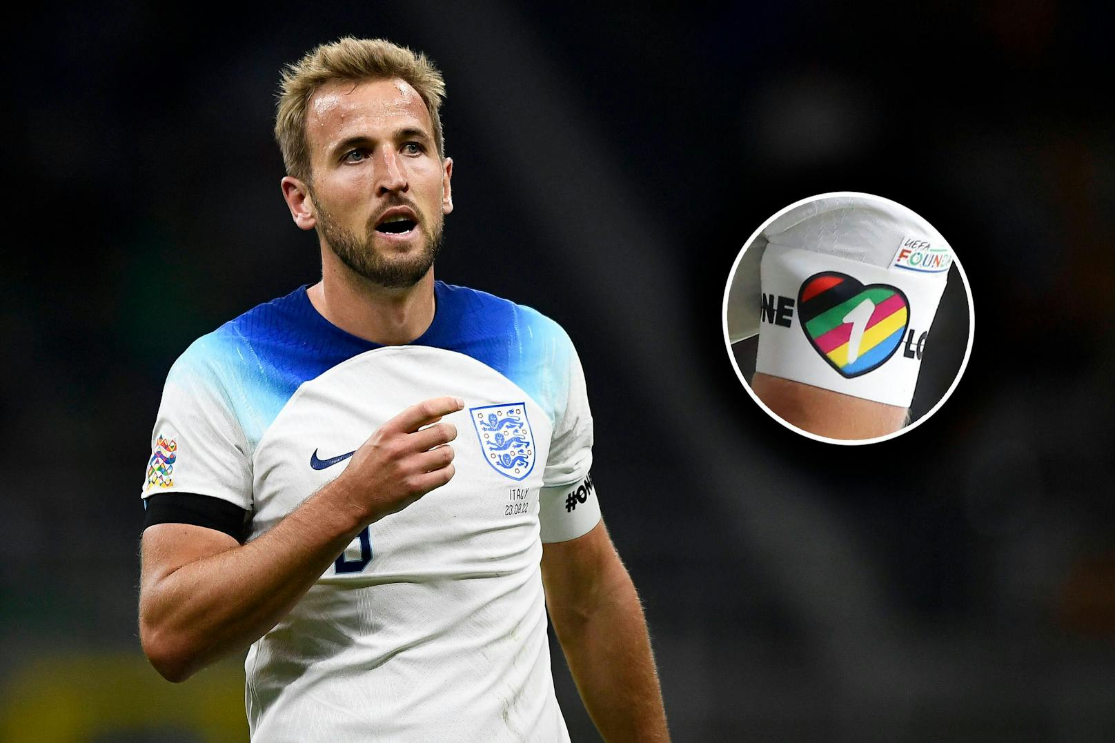 England-Kapitän Harry Kane läuft bei der WM in Katar doch nicht mit der One-Love-Binde auf.&nbsp;