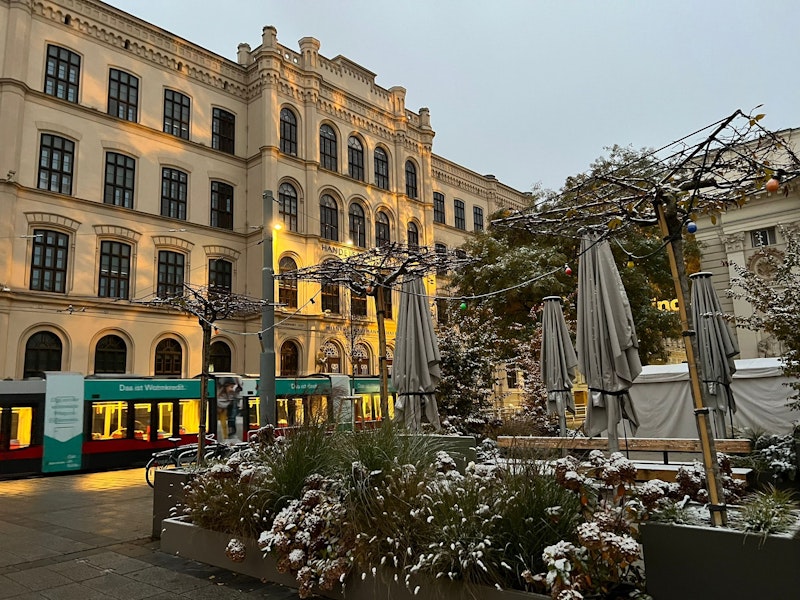 Die Bundeshauptstadt Wien war am Samstag (19.11.2022) erstmals angezuckert.