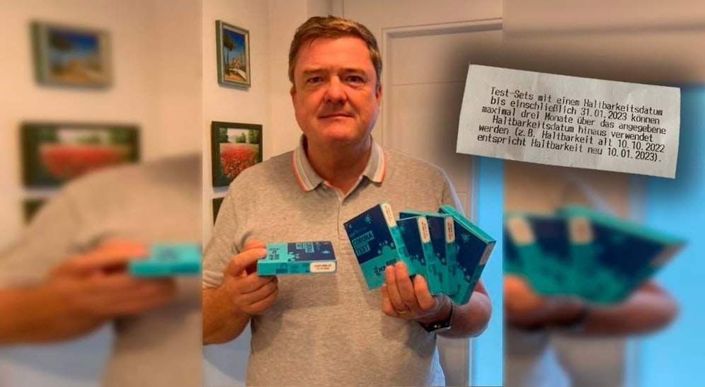 Der 54-jährige Wiener erhielt im Drogeriemarkt abgelaufene Tests.