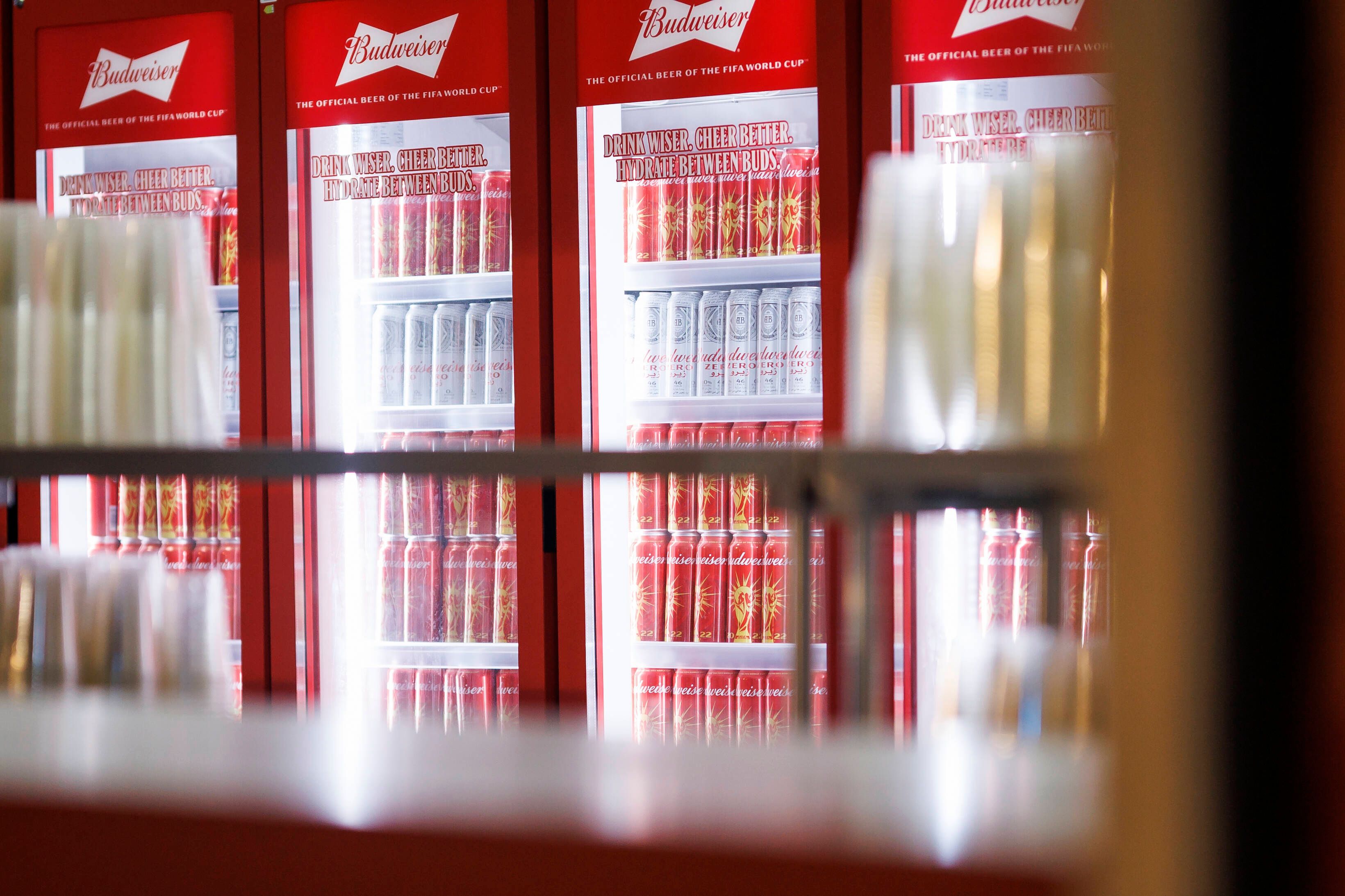 Budweiser darf sein Bier nicht bei der WM verkaufen. 