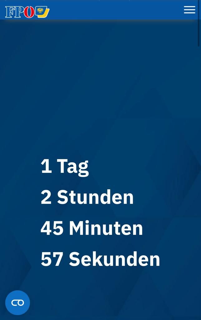 Countdown der FP NÖ für Sonntagabend