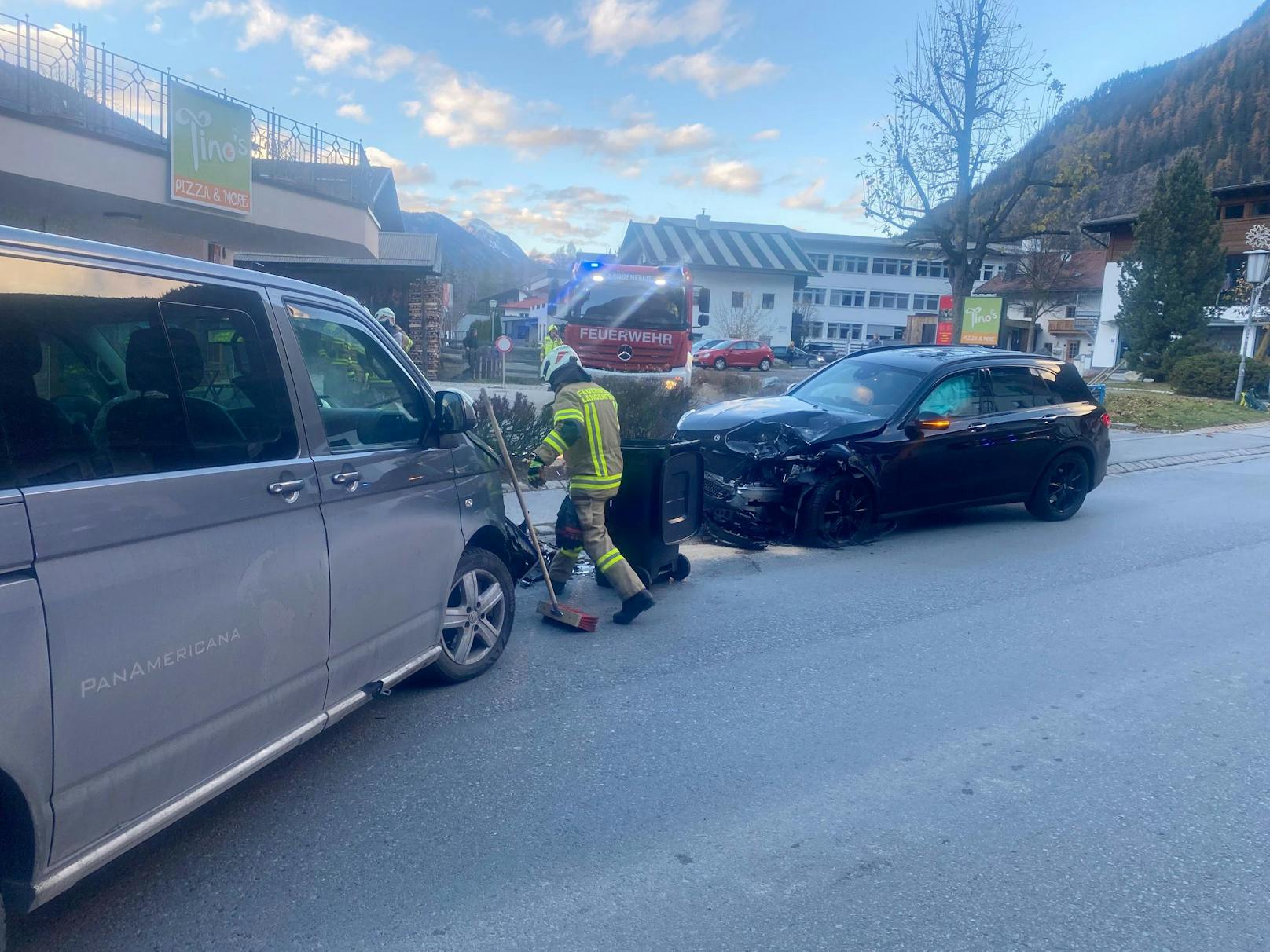 Verkehrsunfall in Längenfeld am 20. November 2022.