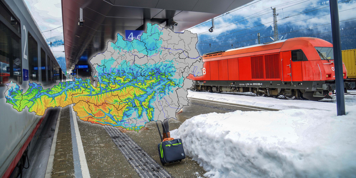 In höheren Lagen ist mehr als ein halber Meter Neuschnee möglich, die Schneefallgrenze sinkt auf 400 Meter.