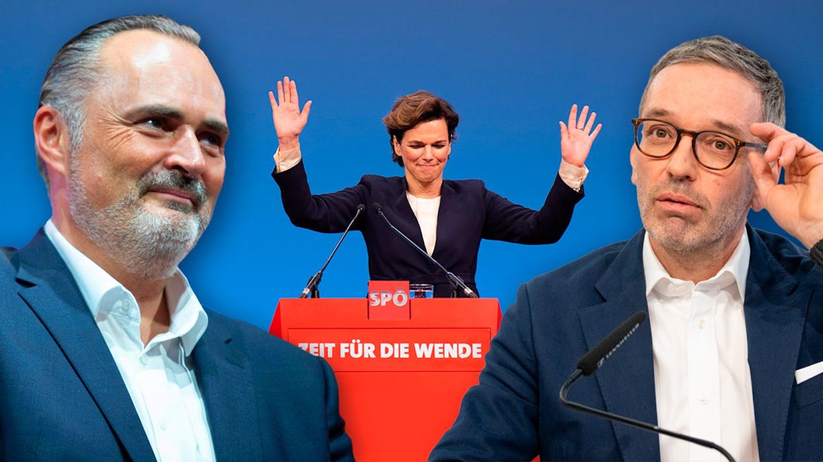 Die SPÖ unter Rendi-Wagner ist deutlich hinter Kickl zurückgefallen. Einzig Landeschef Doskozil könnte ihn derzeit schlagen.
