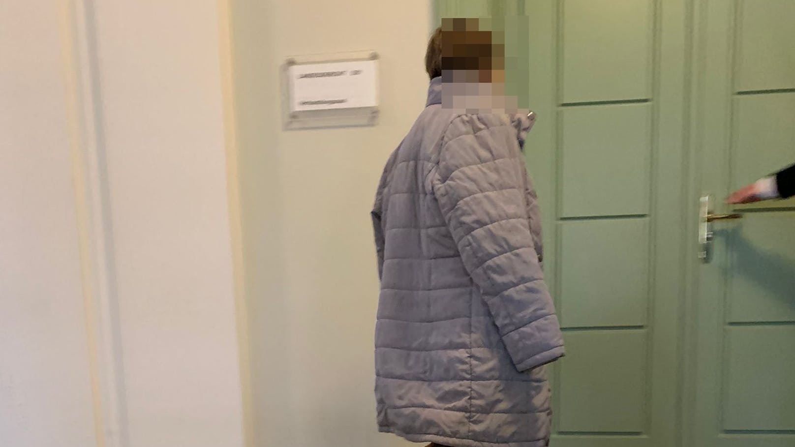 Die angeklagte Putzfrau in St. Pölten vor Gericht