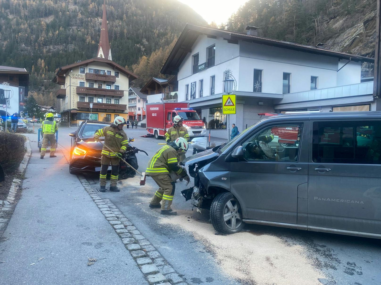 Verkehrsunfall in Längenfeld am 20. November 2022.