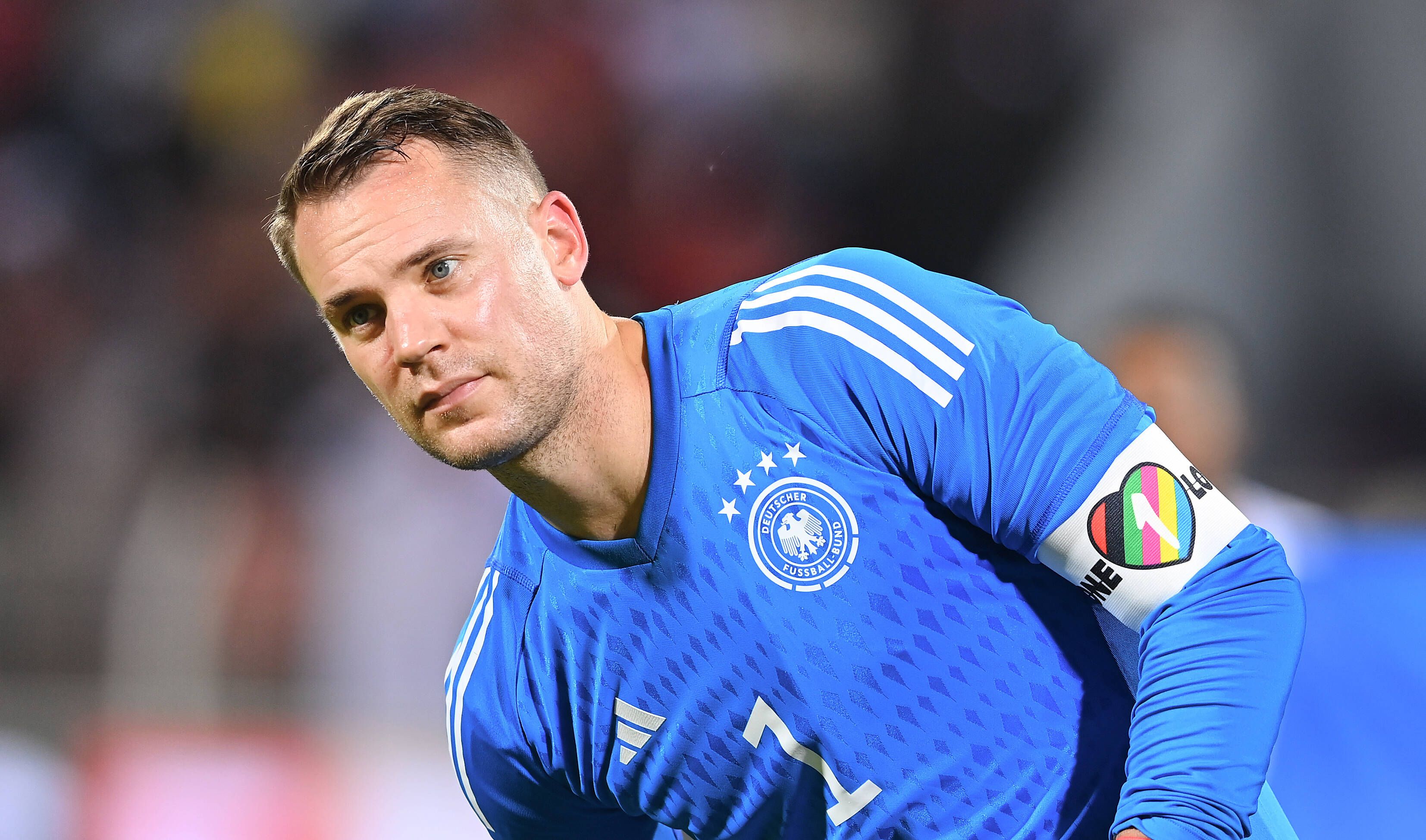 Deutschland-Kapitän Manuel Neuer mit der "One Love"-Armbinde