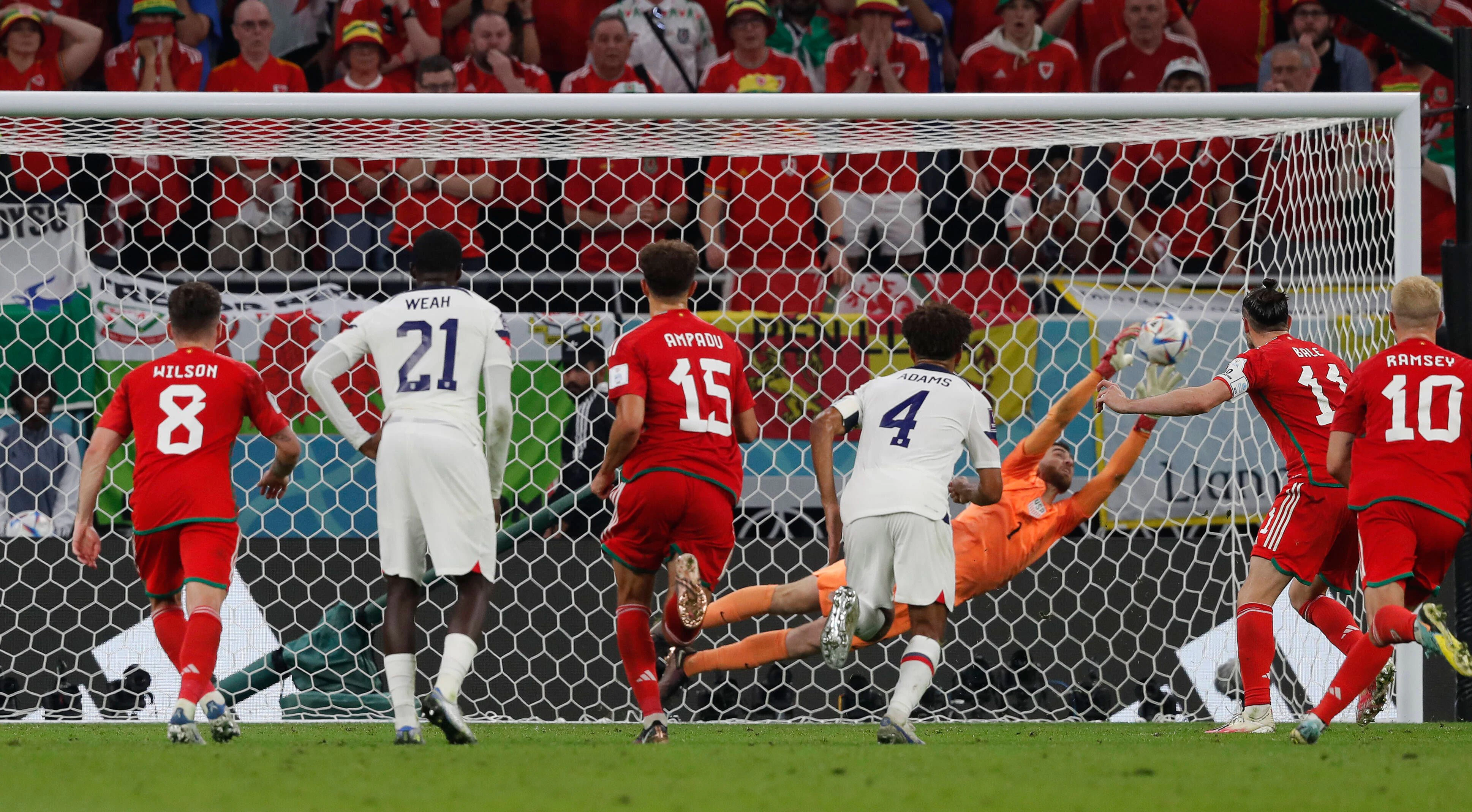 Gareth Bale schießt Wales zum Ausgleich.