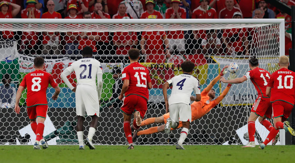 Gareth Bale schießt Wales zum Ausgleich.