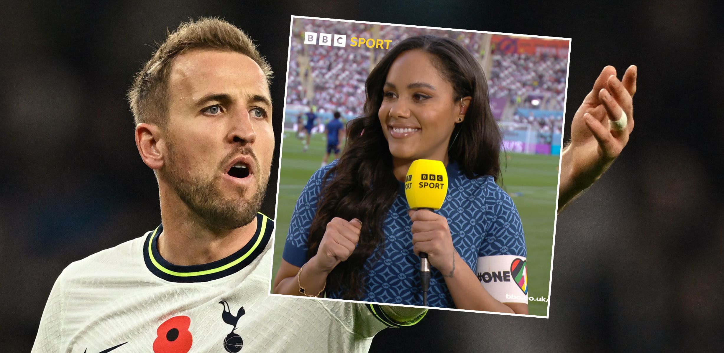 BBC-Reporterin Alex Scott tut das, was England-Kapitän Harry Kane nicht darf