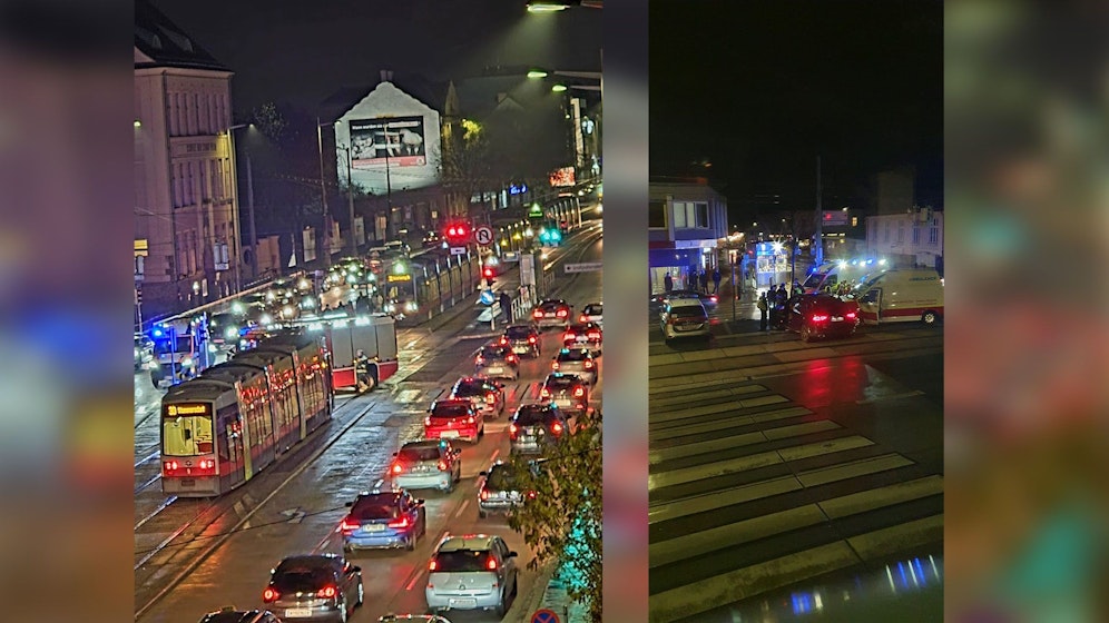 Nach einem Verkehrsunfall kam es zu einem Verkehrskollaps